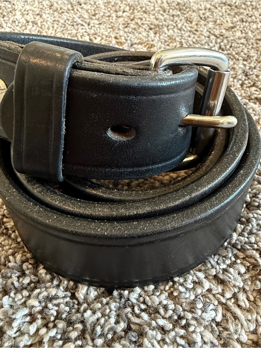 Daltech Force The BullBelt Black Full Grain Leather Belt Men's 42 44 46 48